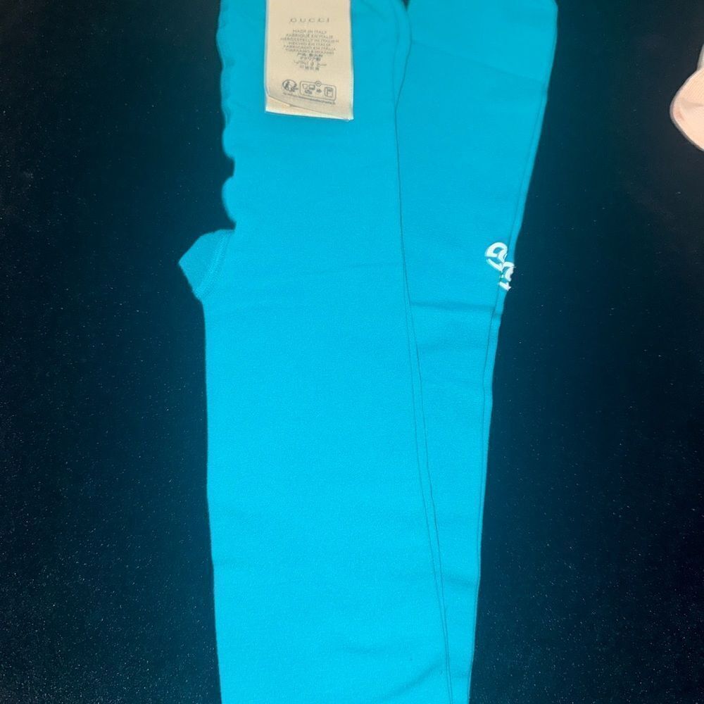 Brand new women’s Women’s Gucci  Teal blue tights size m & large - Picture 2 of 14